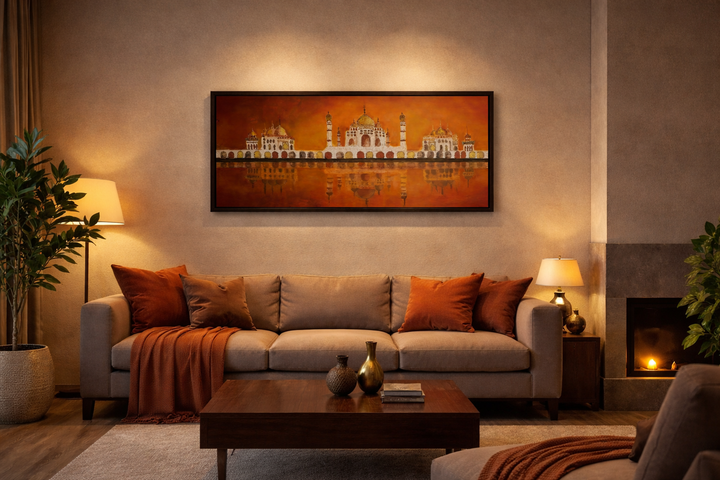 Fire and Water Canvas Frame