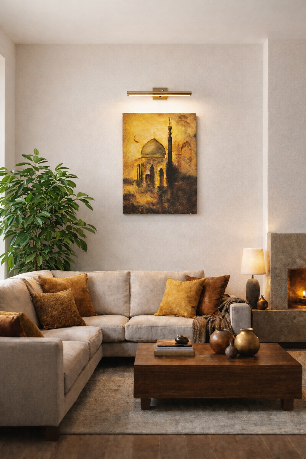 Golden Ashes Canvas Frame