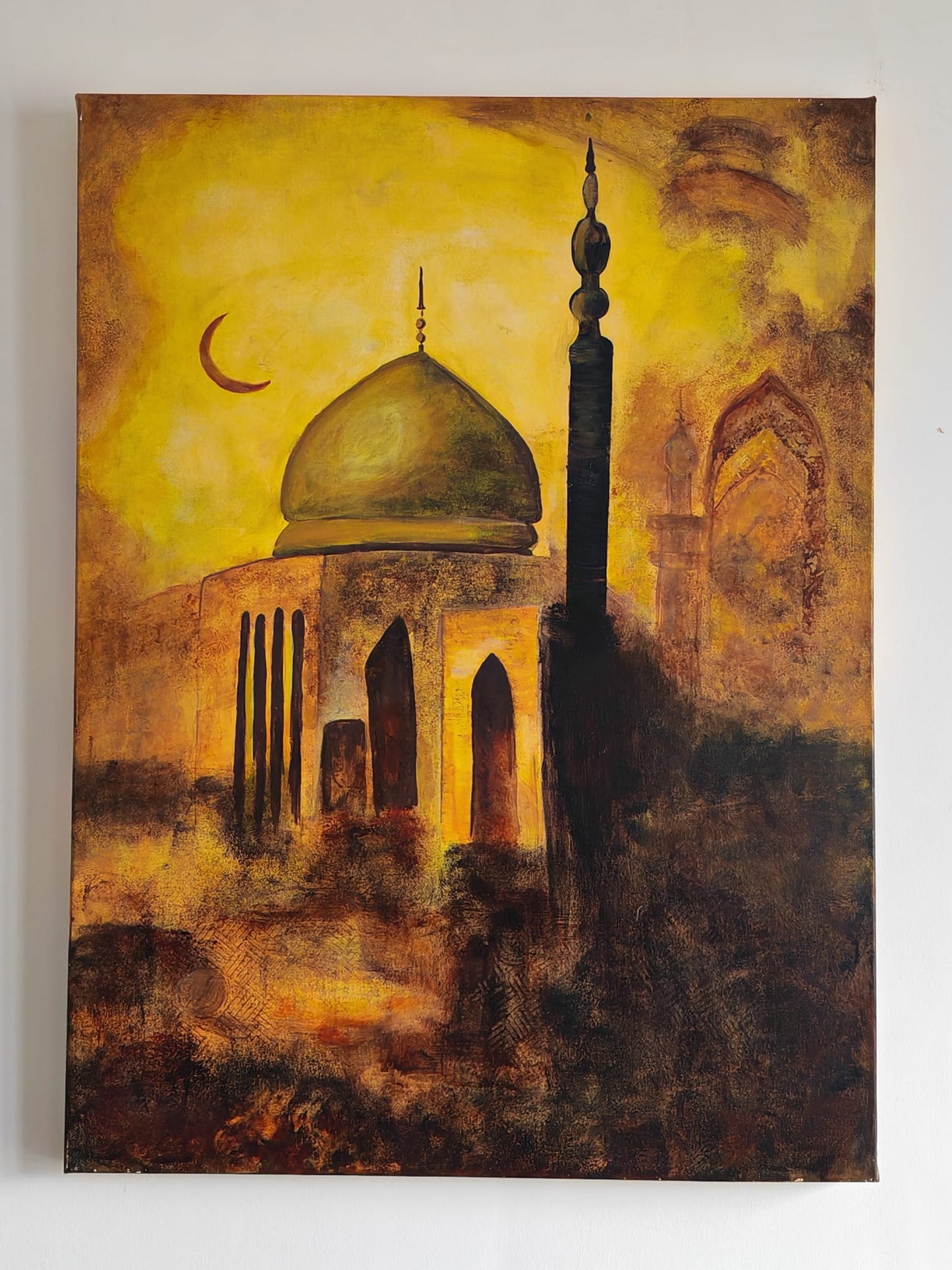 Golden Ashes Canvas Frame